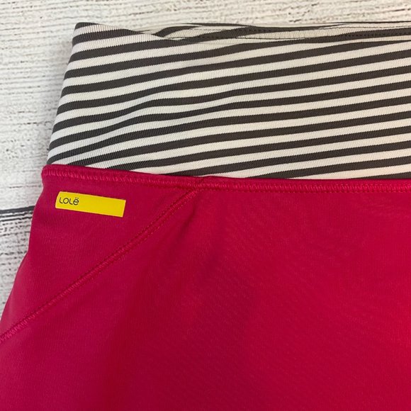 WOMENS LOLE LANGELINIE HOT PINK ATHLETIC TENNIS SKORT SKIRT SHORTS MEDIUM - Picture 5 of 13
